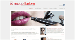 Desktop Screenshot of maquillarium.com