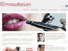 Tablet Screenshot of maquillarium.com